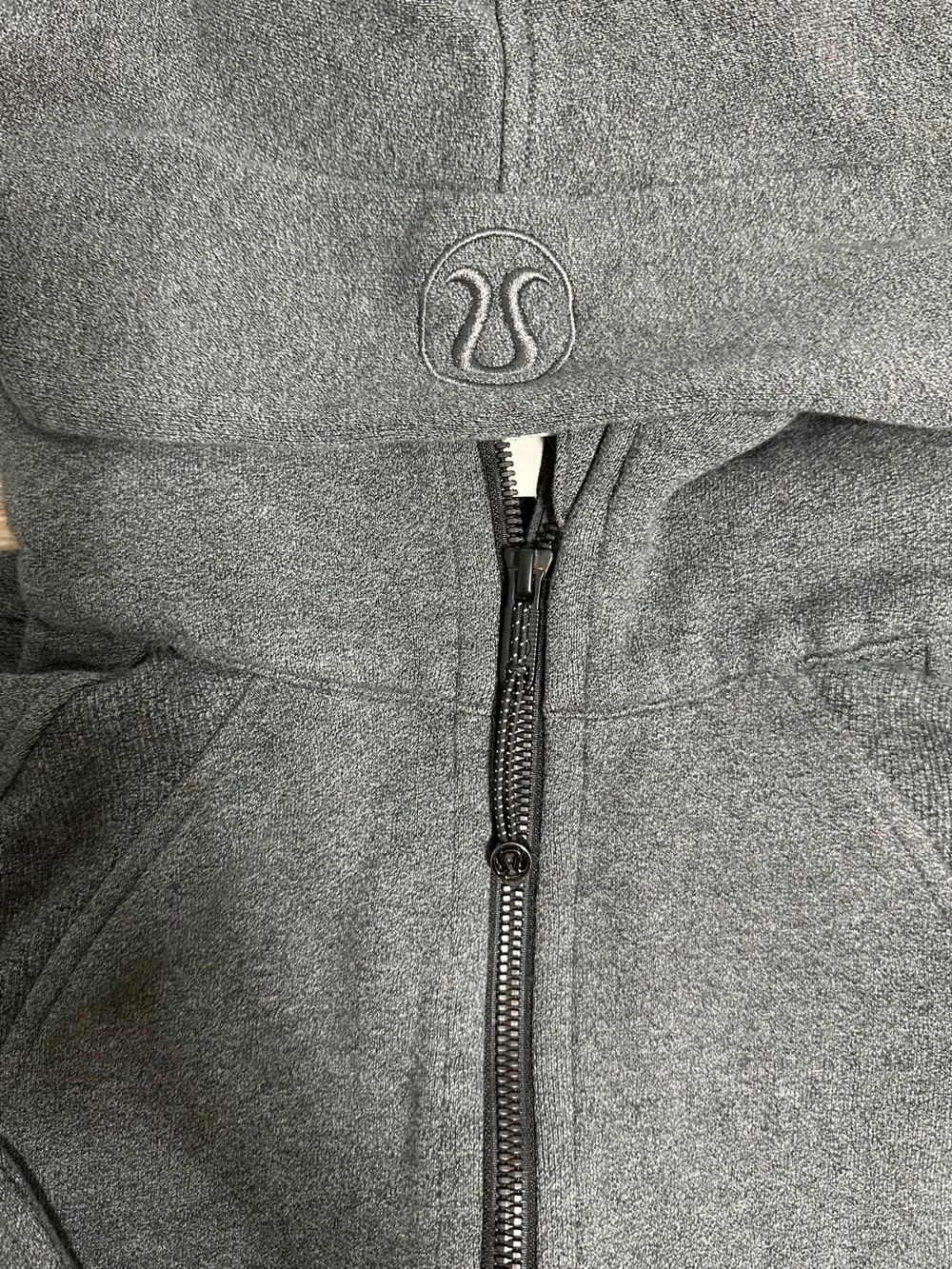 lululemon athletica scuba half-zip hoodie charcoal gray XS/S